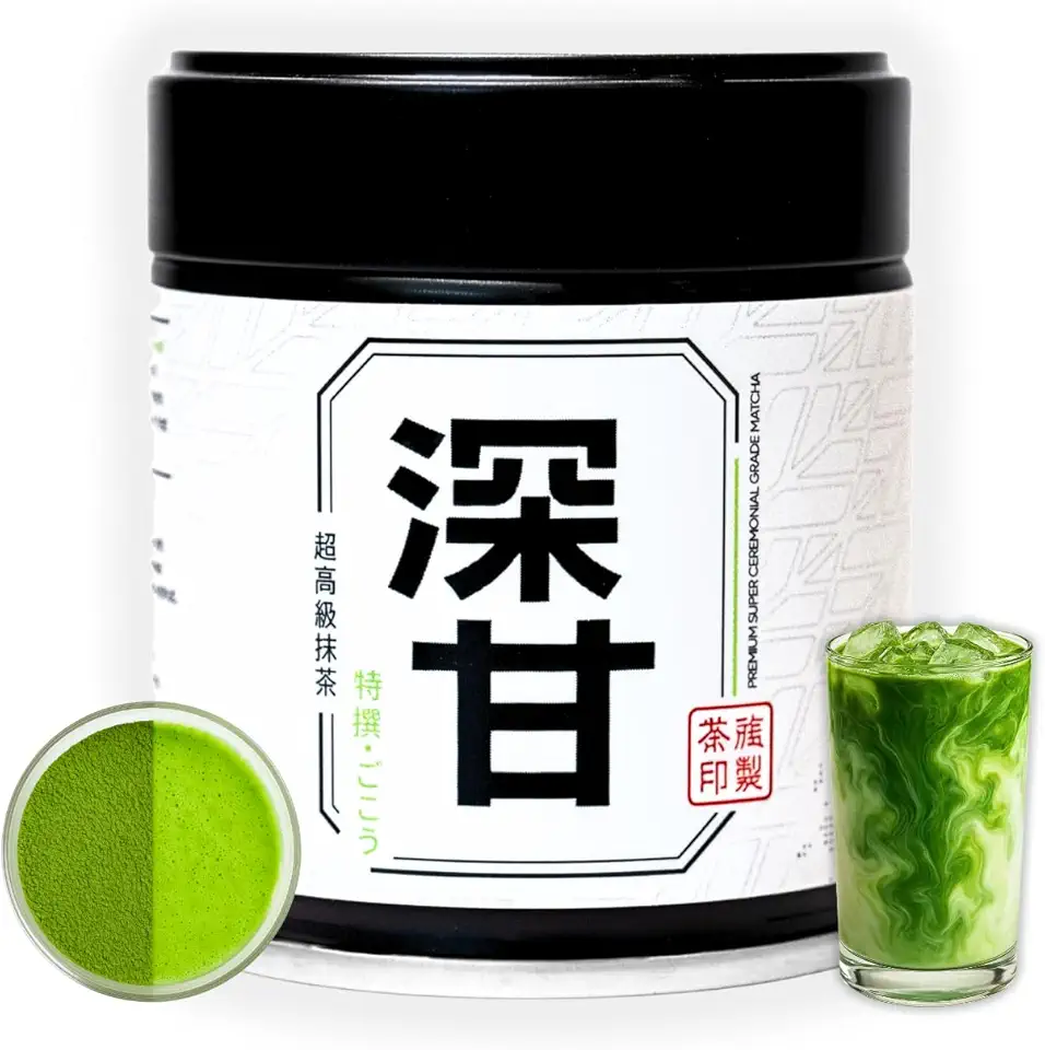 CHAZOKU Gokou 35 g Lata Matcha Chá Verde em Pó - Cultivar Único - Grau Super Cerimonial - Pedra Moída - Chá Japonês Tradicional - Fresco de Quioto, Japão