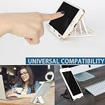 Portable Phone Stand, Adjustable Multi-Angle Mobile Cell Phone Stand Holder, 2 Pack Foldable Pocket Desktop Holder Stand for iPhone 16 15 13 11Plus Pro iPad,E-Reader,Tablet (Grey)