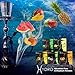 Hookah Accessories Set, with 100 Disc Charcoal, 50 Disposable Mouth Tips, Hydro 5 Flavor Assortments, 100 Pre-Punched Aluminum Foil Covers (Instant Light)