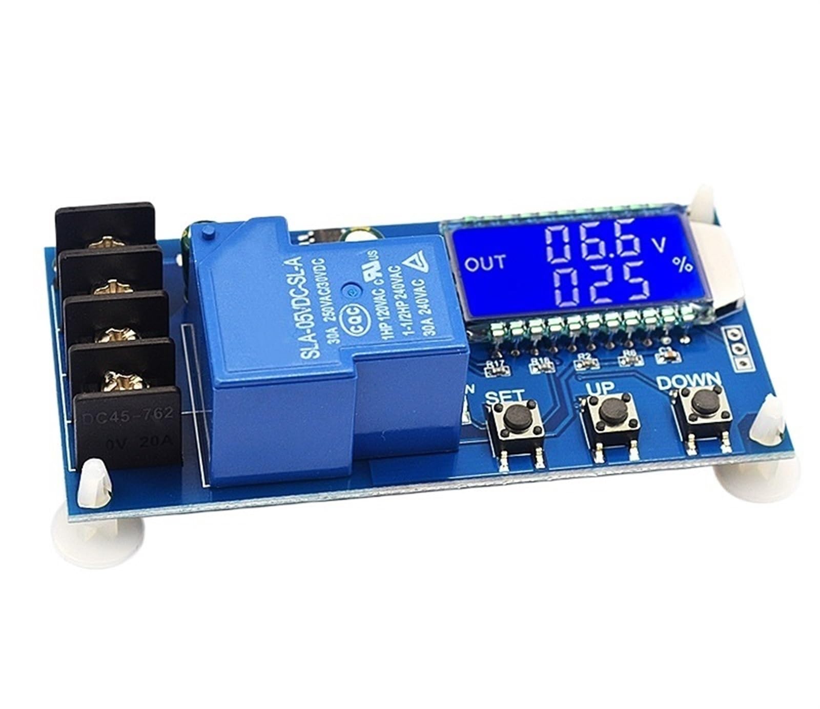Module de contrôle de chargeur de batterie 30A interrupteur protection numérique surcharge 6V 60V