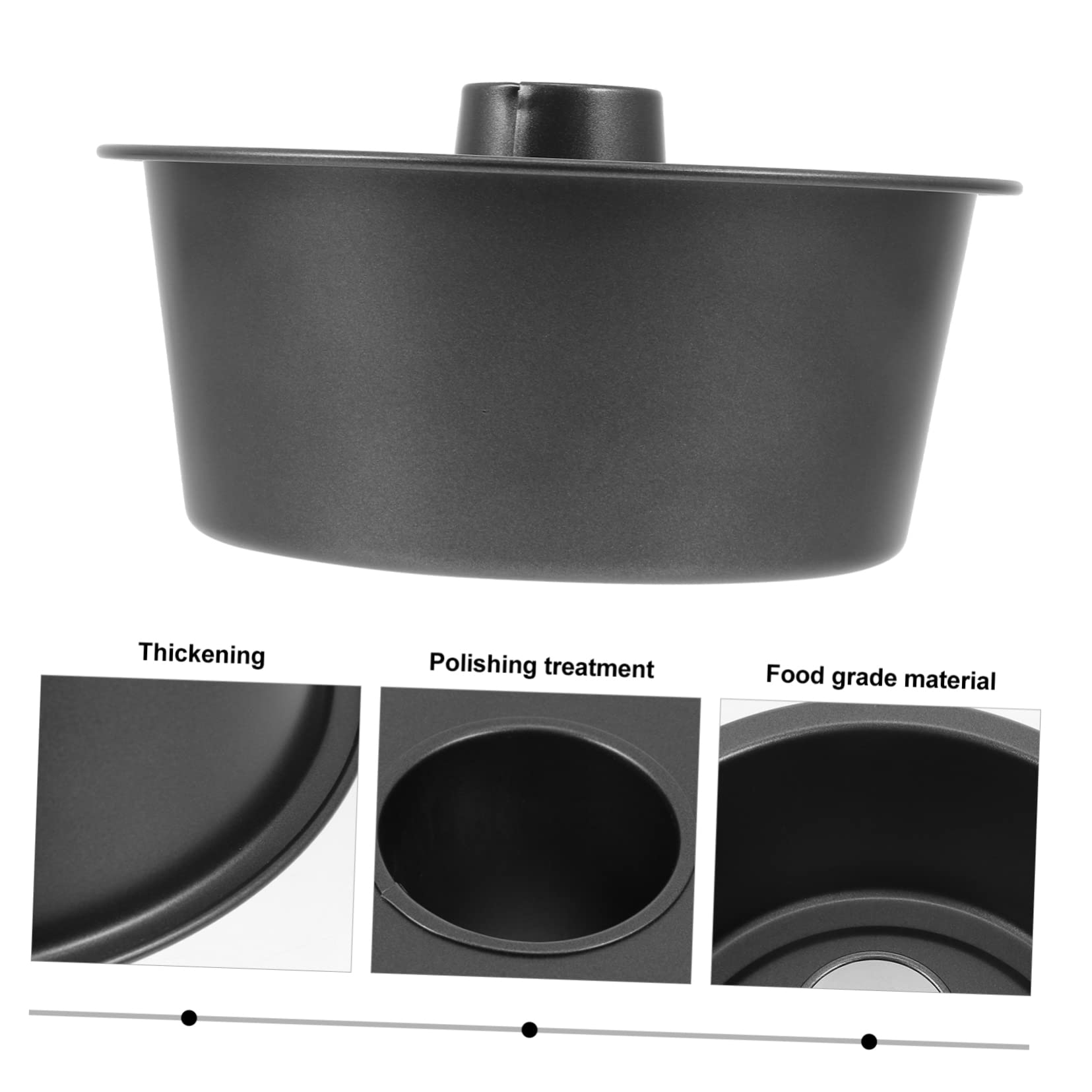 UPKOCH Moule à Gâteau Rond Creux Antiadhésif Moule à Pain et Tarte Pratique pour Cuisson