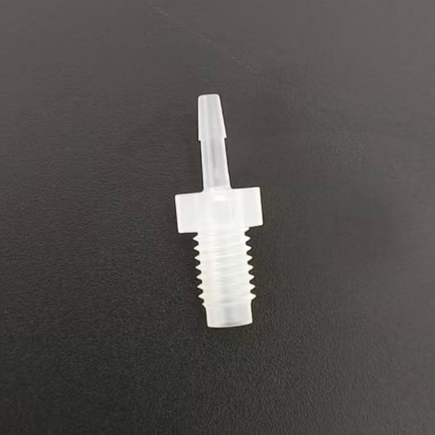 1/4-28UNF Male Threaded to Barbed Fittings PP Plastic Barbed Hose Connector Pipe Fitting Tube Joint for Aquariums Gardens Home Use and Hydraulic Connections 100PCS (1/16'' Barbed to M6 Thread)