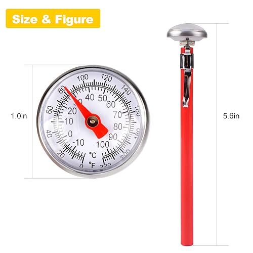 Miniatura 5 de Termómetro de carne para asar a la parrilla, termómetro de alimentos para cocinar, leche, termómetros de carne para cocinar a la parrilla,
