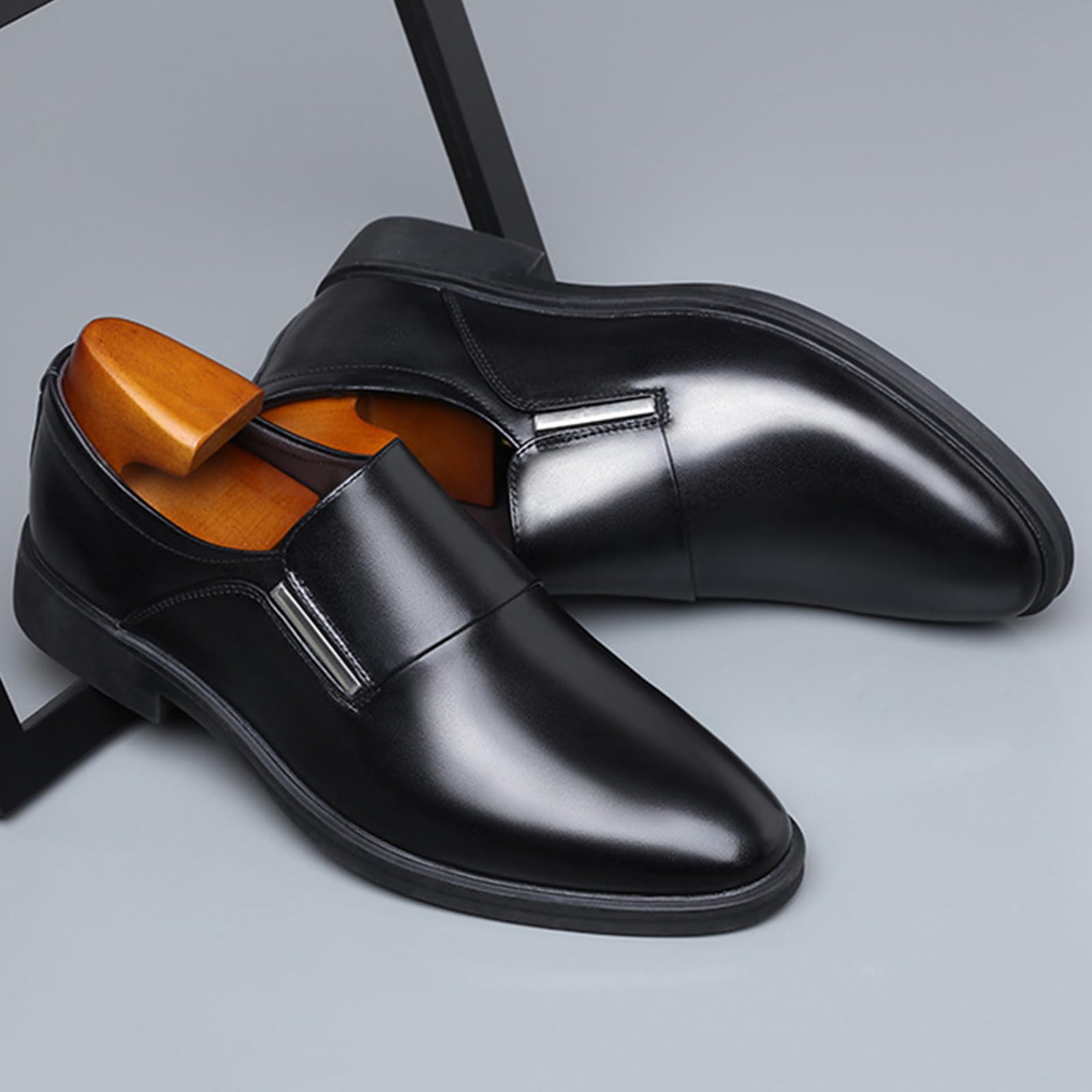 Scarpe da Formali da Uomo Senza Lacci | casual, a punta, in pelle, antiscivolo, eventi aziendali, mocassini, sposa, camminare