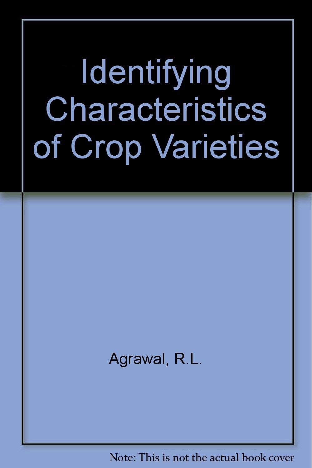 Amazon | Identifying Characteristics of Crop Varieties | Agrawal ...
