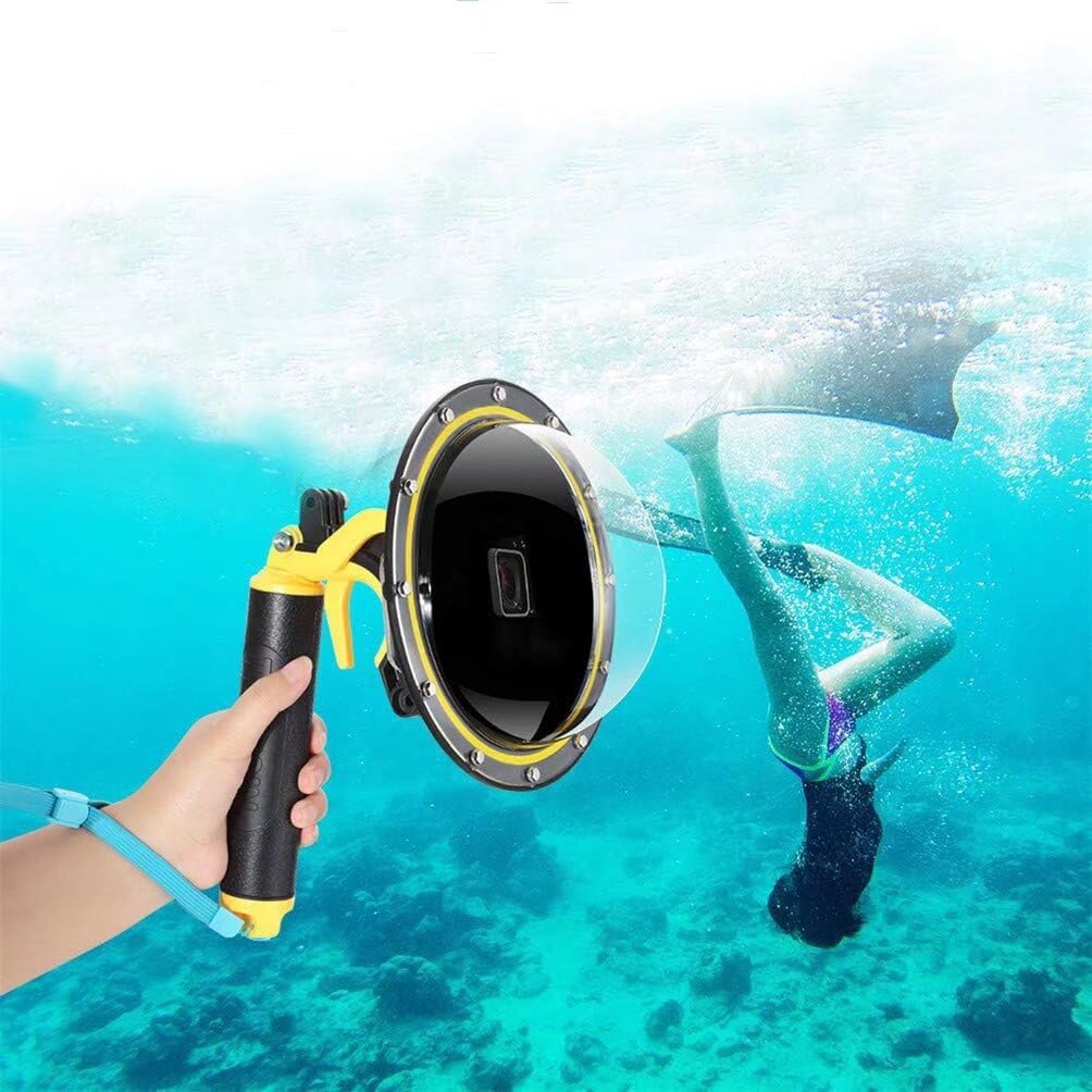 Buy Dome Port,Waterproof Housing Case Compatible Black Underwater
