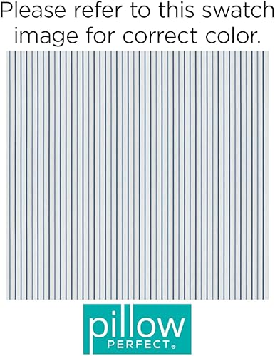 Miniatura 7 de Pillow Perfect Almohadas lumbares de gran tamaño para exteriores e interiores, Austin Nash Lapis, 24.5 x 16.5 pulgadas, color azul, 2 unidades