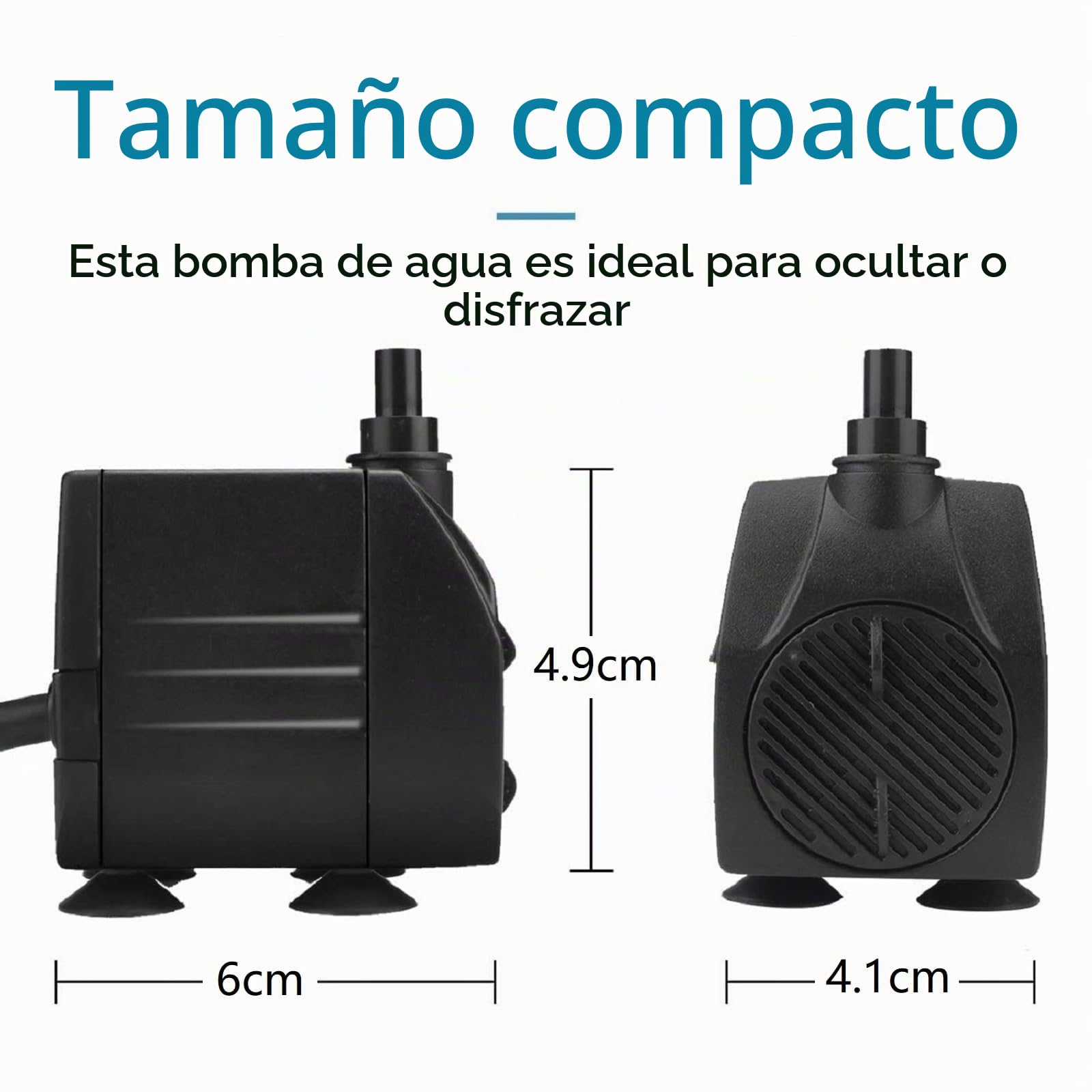 Bomba sumergible para fuente de agua BARST, bomba de fuente de 12V AC 800L/H con cable de alimentación de 10m y anillo de luz LED para acuario, estanque, bebederos de pájaros, tanque de peces JR-800LV