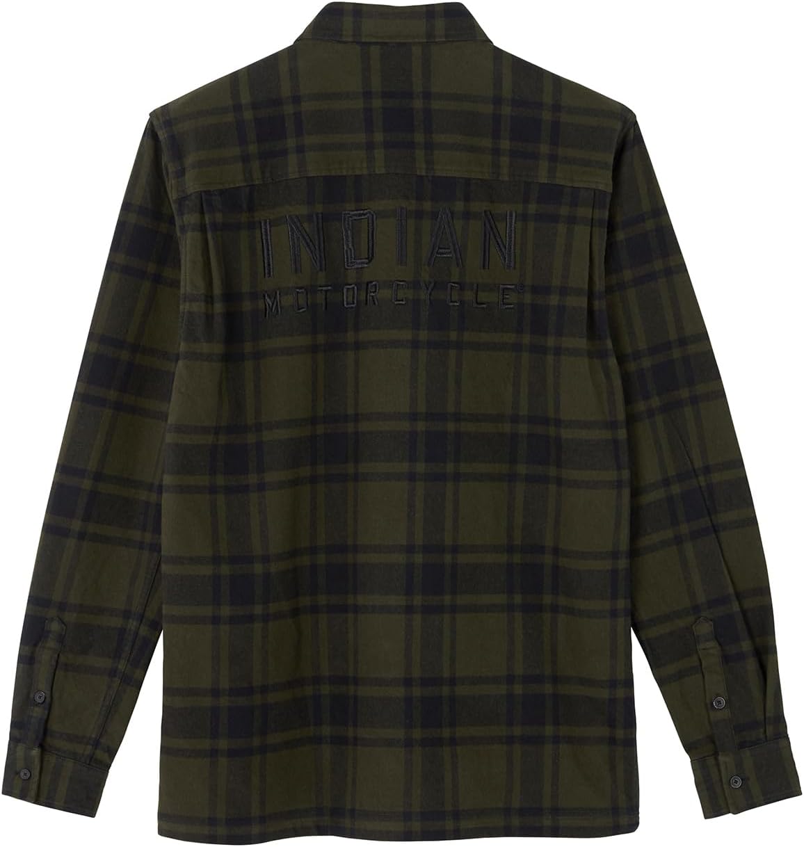 Indian Motorcycle Men's San Jose Plaid Shirt, Green - 2864935