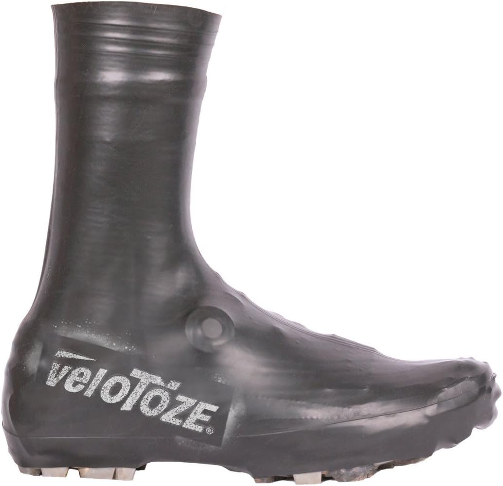 veloToze Tall Gravel Shoe Cover - MTB Overshoes Protect Cycling Shoes on Gravel Trails and Mountain Bike Rides - Protects Shoes and Feet from Rain
