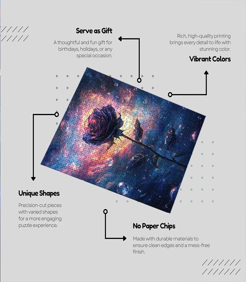 Puzzle 3000 sztuk, różany cierń dla dorosłych 3000, puzzle klasyczne edukacyjne, drewniane puzzle, niemożliwe wyzwanie, do dekoracji ścian domu, prezent BXHZW1-400