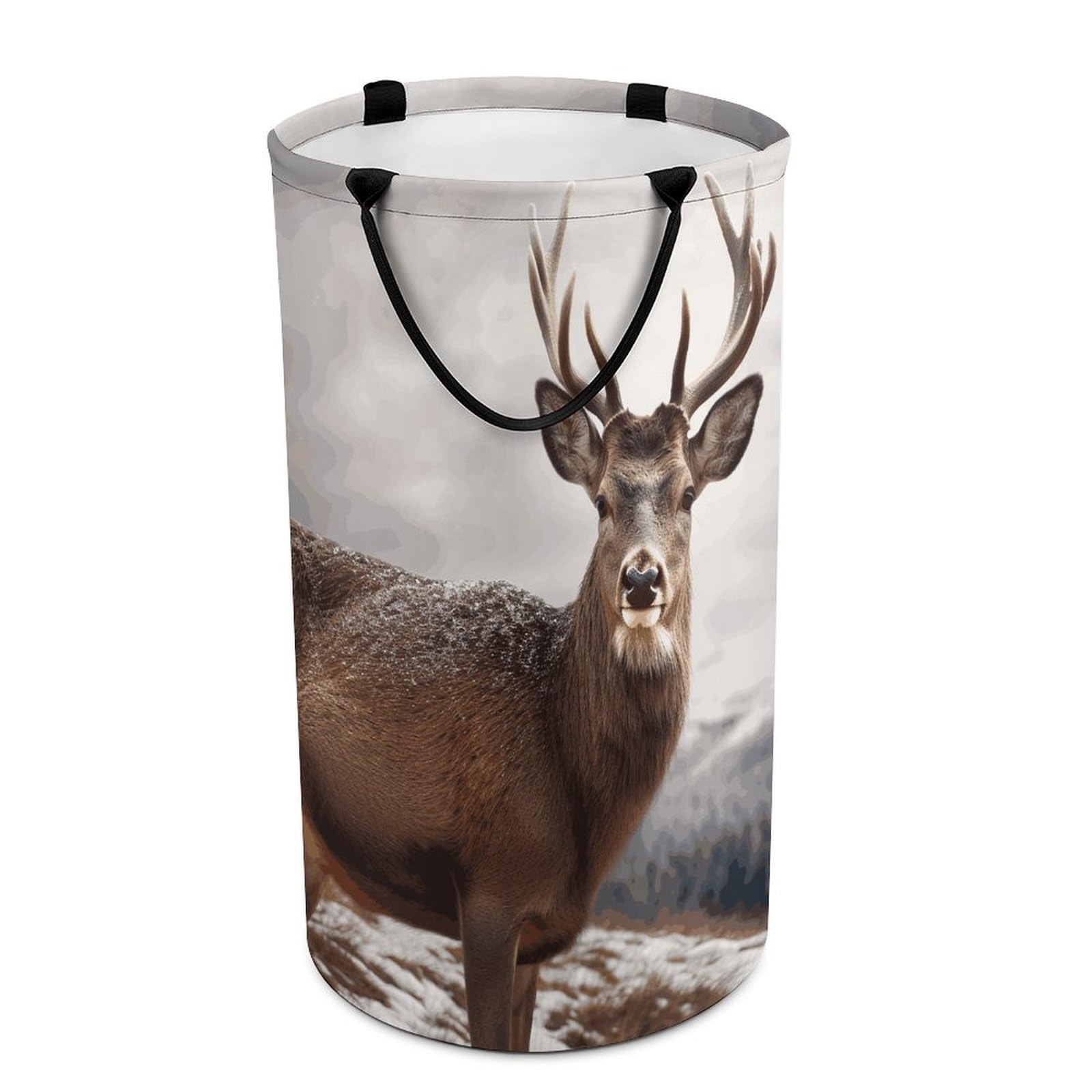 Panier à linge pliable cerf de grande taille pour linge et jouets