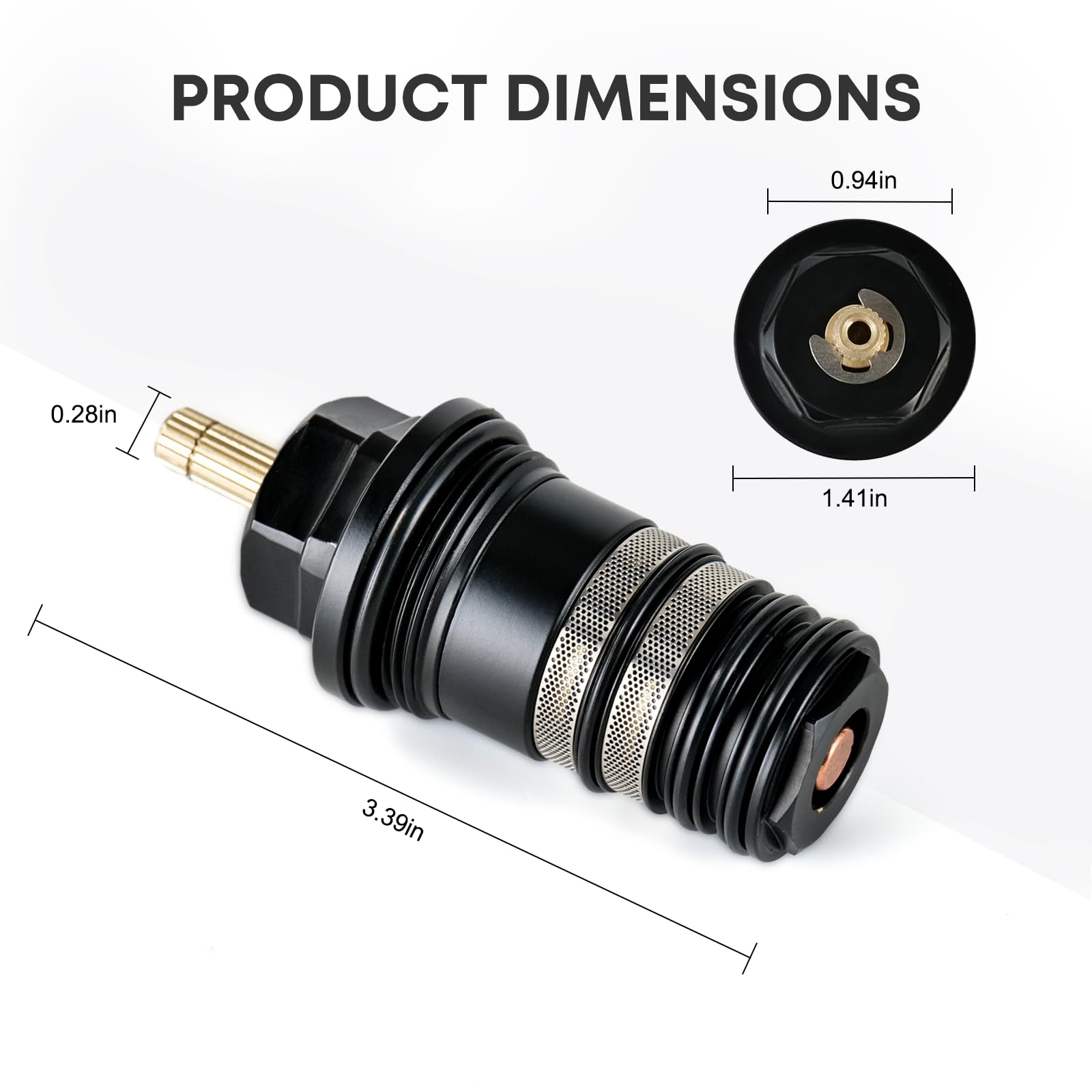 94282000 Thermostatic Cartridge, 3/4” Version Replacement