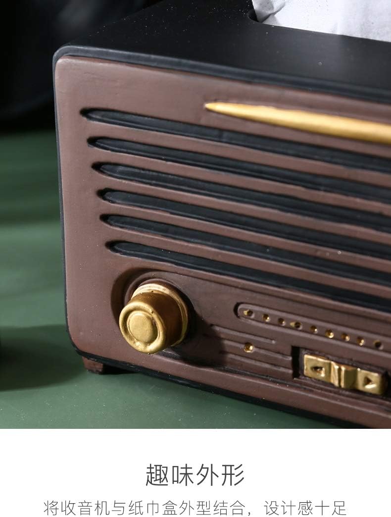 Paper Holder Boxes Retro Tissue Dispenser Box is Suitable for Pumping Paper Desktop Napkin Box is Suitable for Office, Family, Restaurant, Etc. Kitchen Tissue Box (Blue)