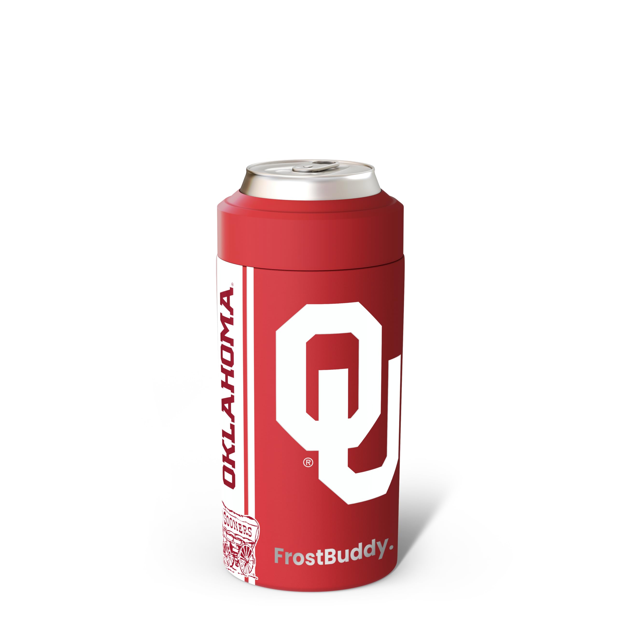 Frost Buddy Universal Can Cooler - Fits 12 &amp; 16 oz (Oklahoma Sooners)