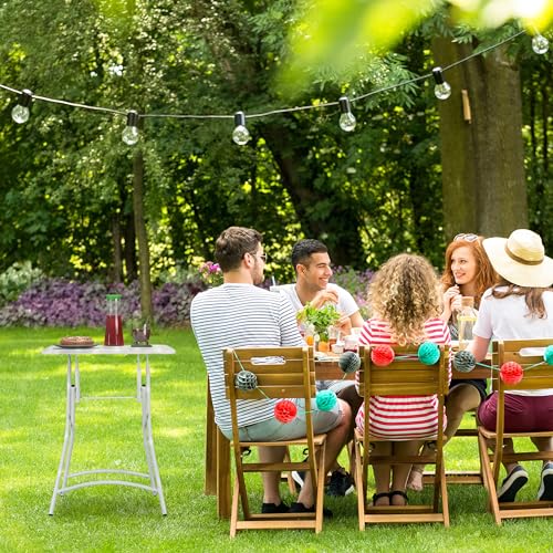 Table de balcon pliable résistante aux intempéries console de jardin pliante blanche