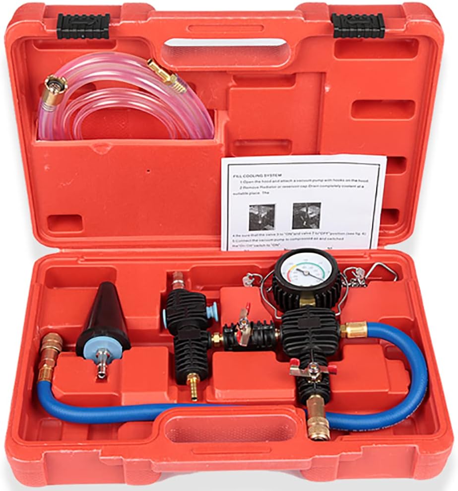 Antifreeze Injector Auto Car Radiator Cooling Antifreeze Replacement Tool Kit Vacuum Pump Coolant System