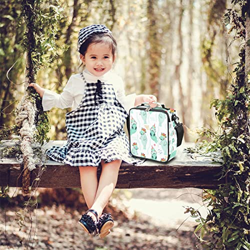 Cute Manatees Floral Wreaths Insulated Lunch Bag Women Reusable Lunch Tote Bag For Men Adult Adjustable Shoulder Strap Cooler Lunch Box For Work Office Picnic Travel #TOP3