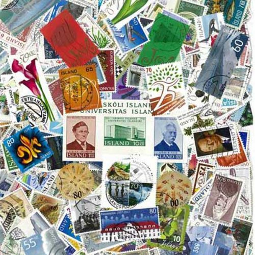 Collezione Di Francobolli Islanda tutti timbrati – 100 francobolli diversi