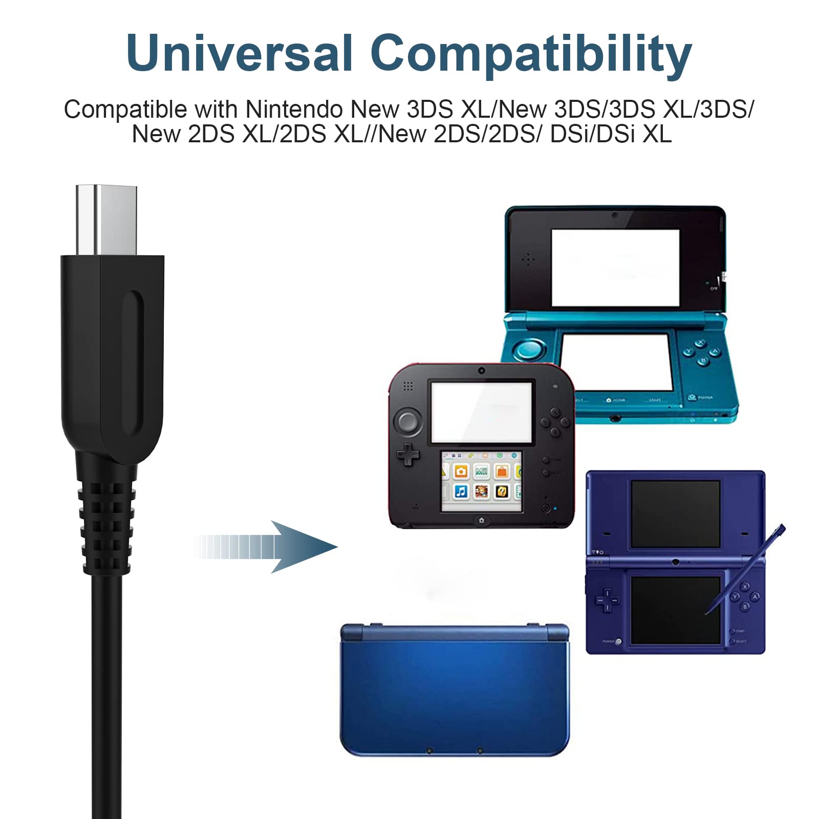3DS 2DS DSi 充電ケーブル 任天堂 USB 充電器 120cm Amazon.co.jp: Lusgawer 3DS 2DS DSi 充電ケーブル USB電源ケーブル