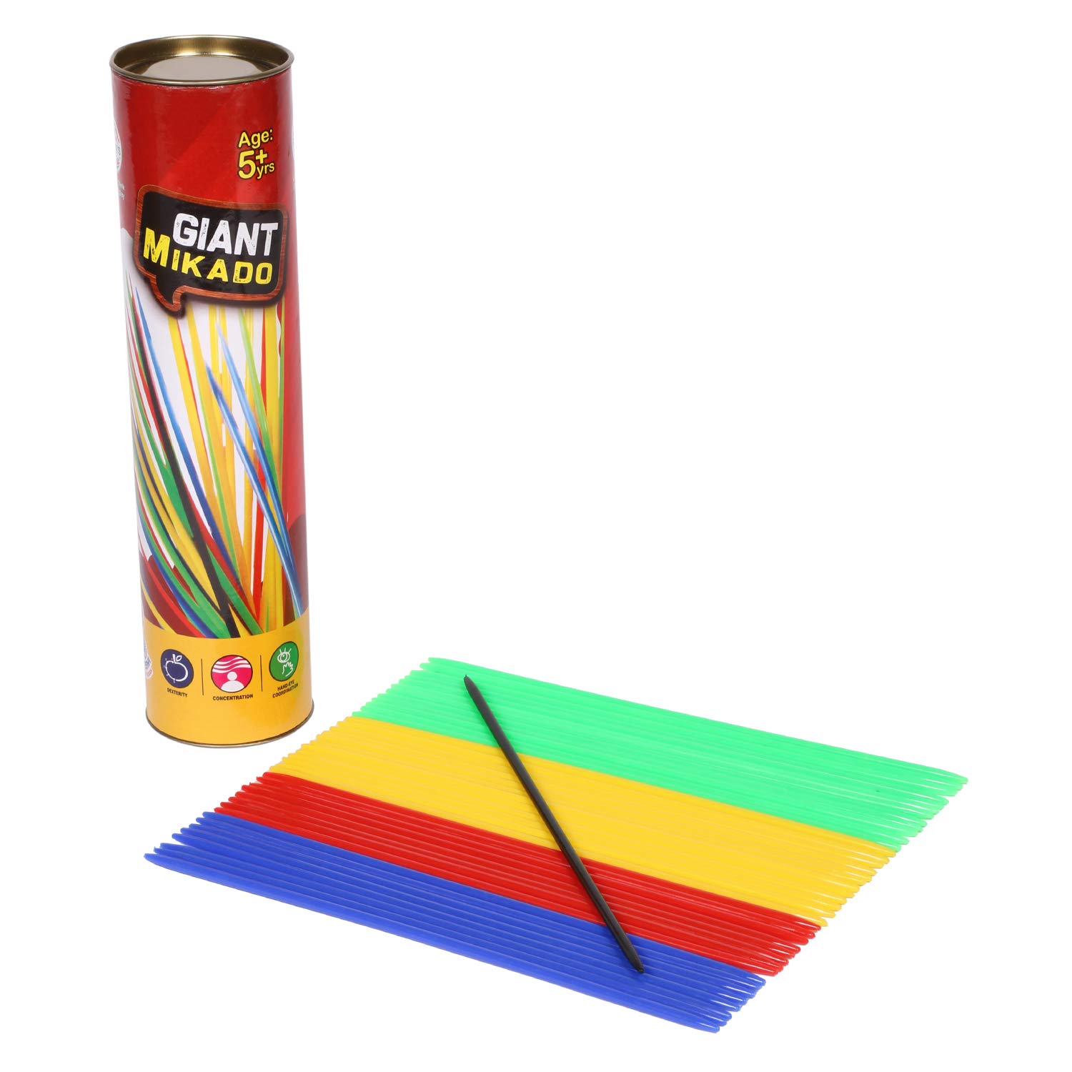 RATNA'S 41 PCS Plastic Giant Mikado Sticks Tabletop Game for All Ages Size: 24 CMS