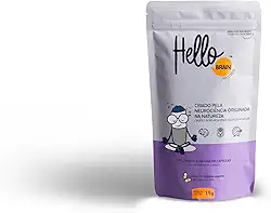 Hellobrain No Stress Suplemento de Saúde Cerebral, Nootropic, Clareza Mental, Foco e Concentração, Performance Cognitiva, 30 cápsulas (15 doses)