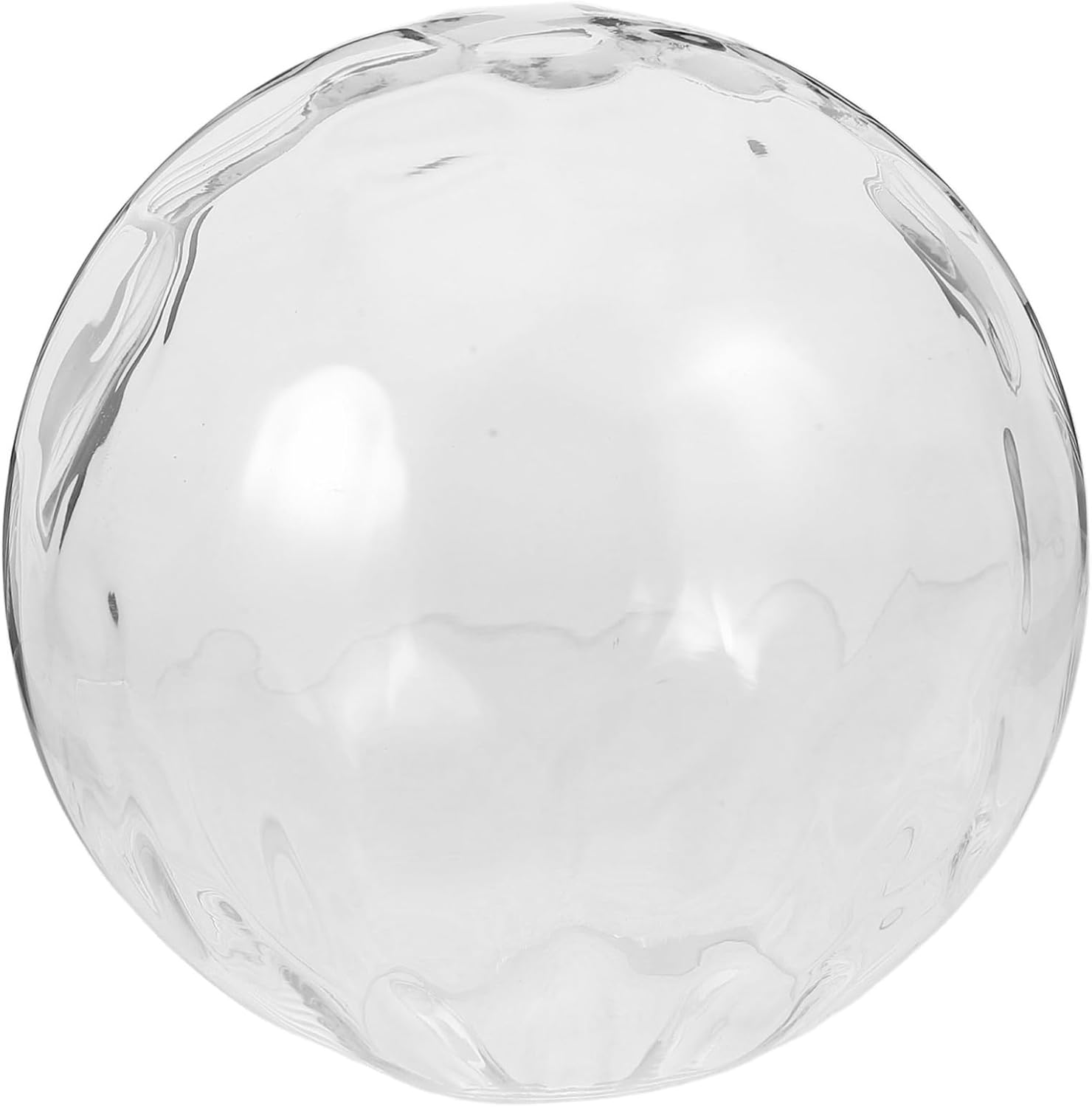 Clear Glass Lampshade for Ceiling Light Fixtures Round Replacement Cover for Table Lamps and Chandeliers Soft Lighting