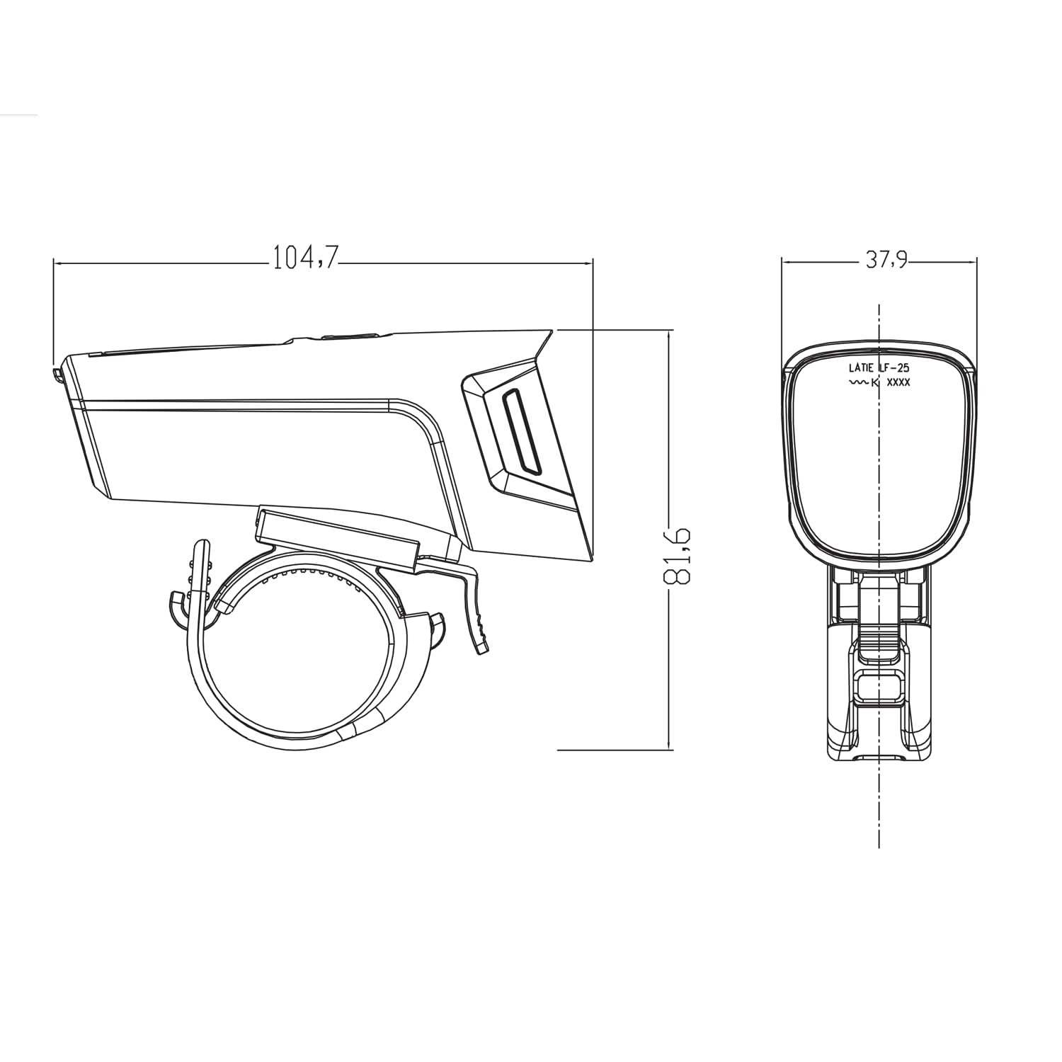 HEPHA Éclairage Avant 100 LUX avec LEDs OSRAM, Feu Avant Homologué StVZO, Lampe Vélo IPX5 Étanche, Design Antibrouillard, Rechargeable USB, Quatre Modes, ferreux