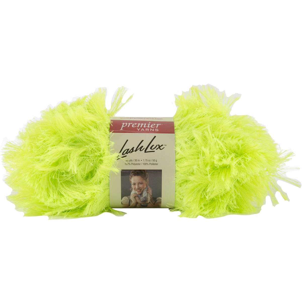 Fil Vert Citron Sauvage Lash Lux Rompez la Monotonie de vos Tricots avec ce Fil Poilu