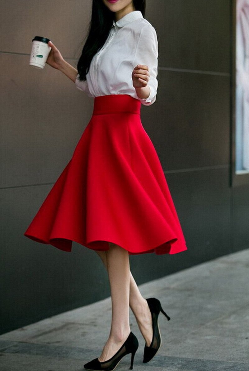 Jupe plissée Jupe De Taille Plus Maigre Jupes À Taille Haute Femme Jupe Plissée