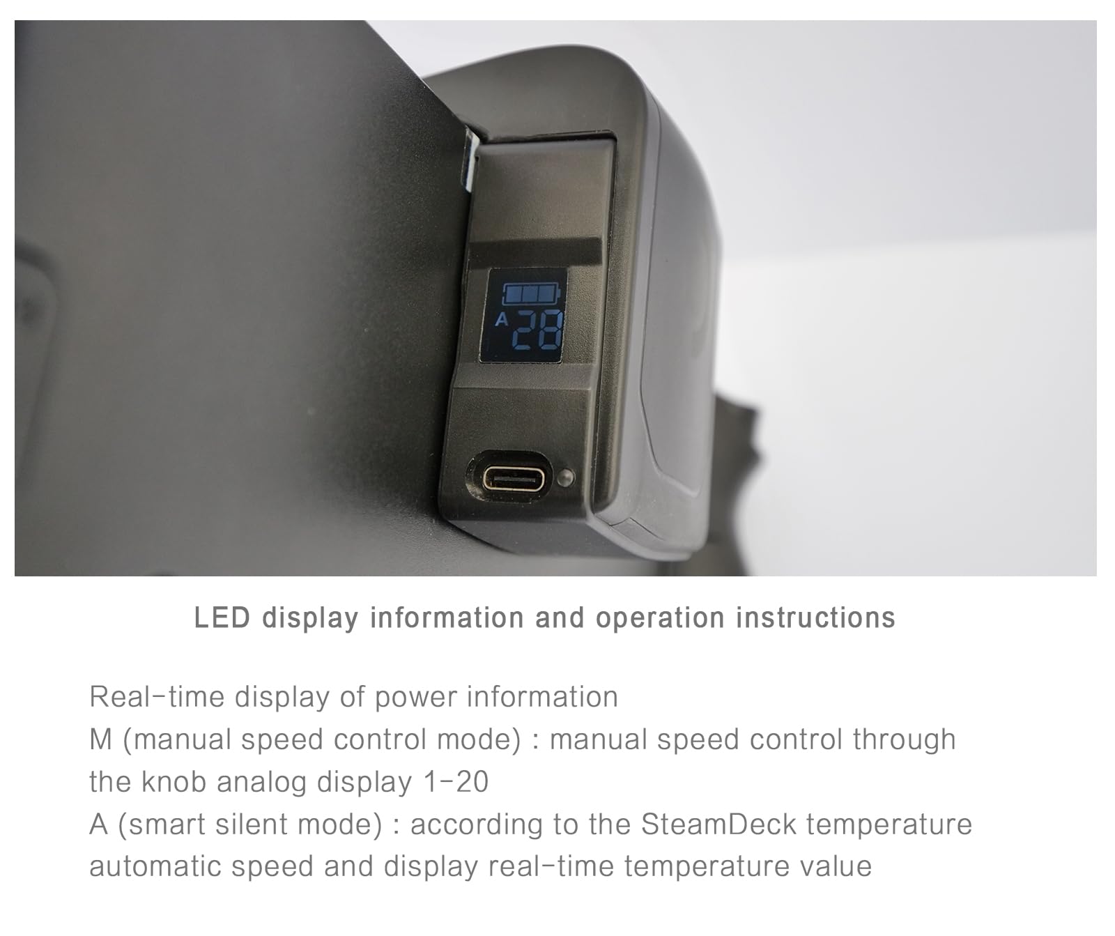 3.0 Steam Deck Fan Cooler,Cooling Fan for Steam Deck,Protect from High Temperature,Gaming Stable