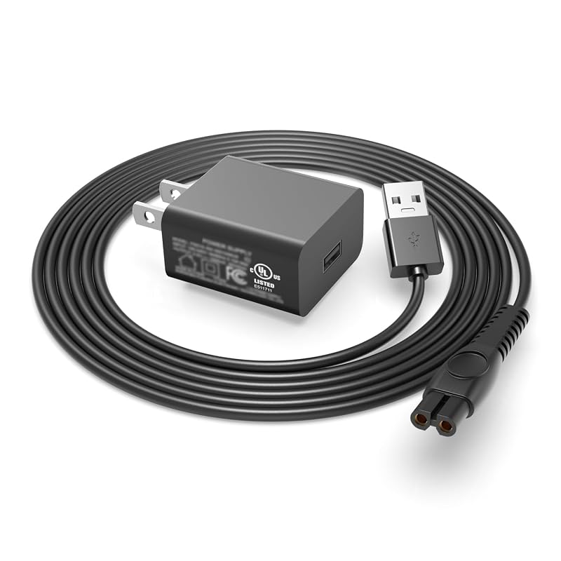 Carregador 5V para Philips Norelco OneBlade 360 e barbeadores Wet&Dry