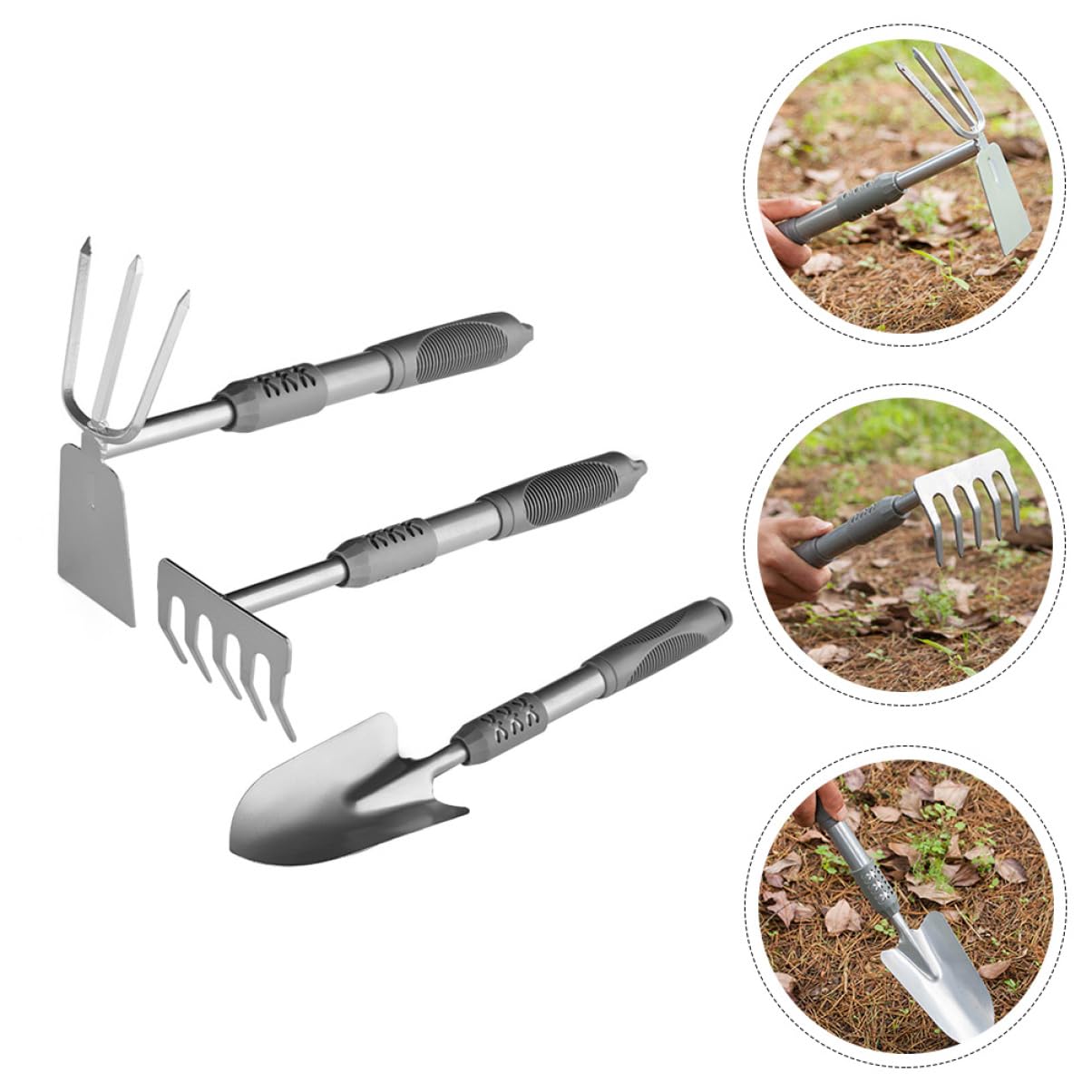 Milisten 1 Satz Gartenwerkzeug Set Teiliges Set mit Ergonomischem Griff Robustem für Graben und Pflanzen Blumenläden Rostfrei und Langlebig