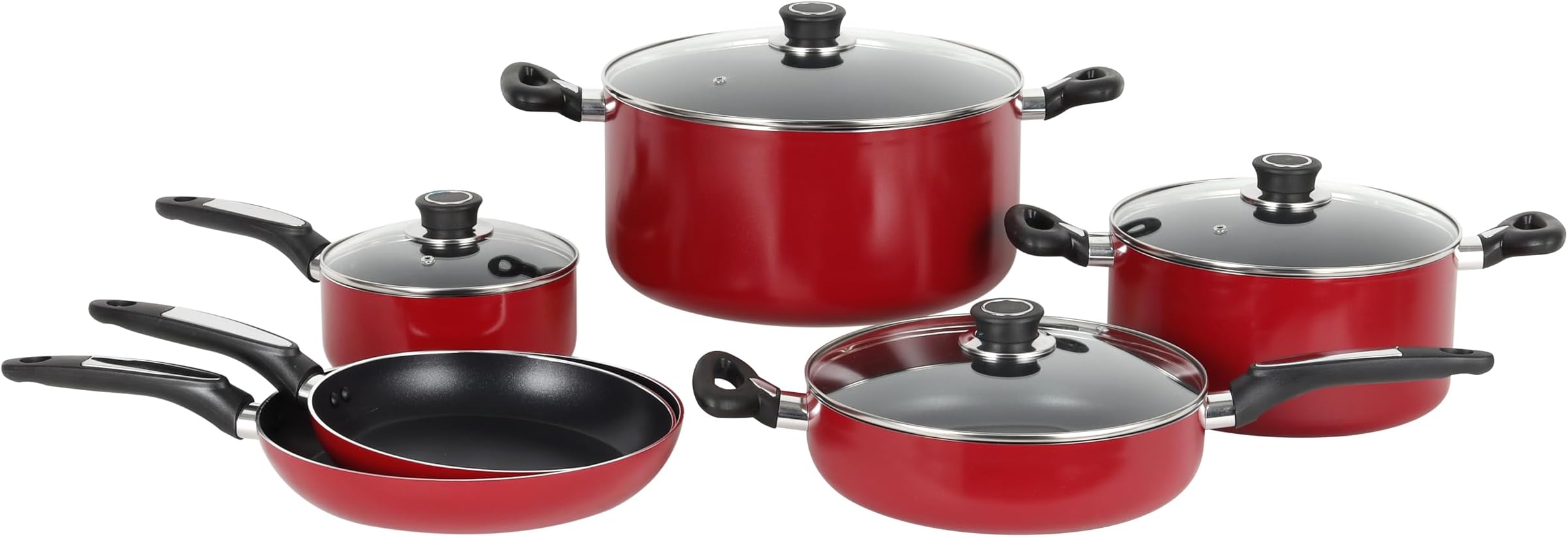 10Pcs Non Stick Cook Ware Set 1X2