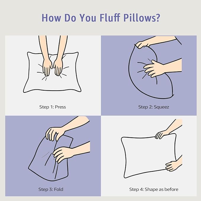 Set 2 Almohadas King Size Relleno Alternativo a Pluma Funda Algodón miniatura 9