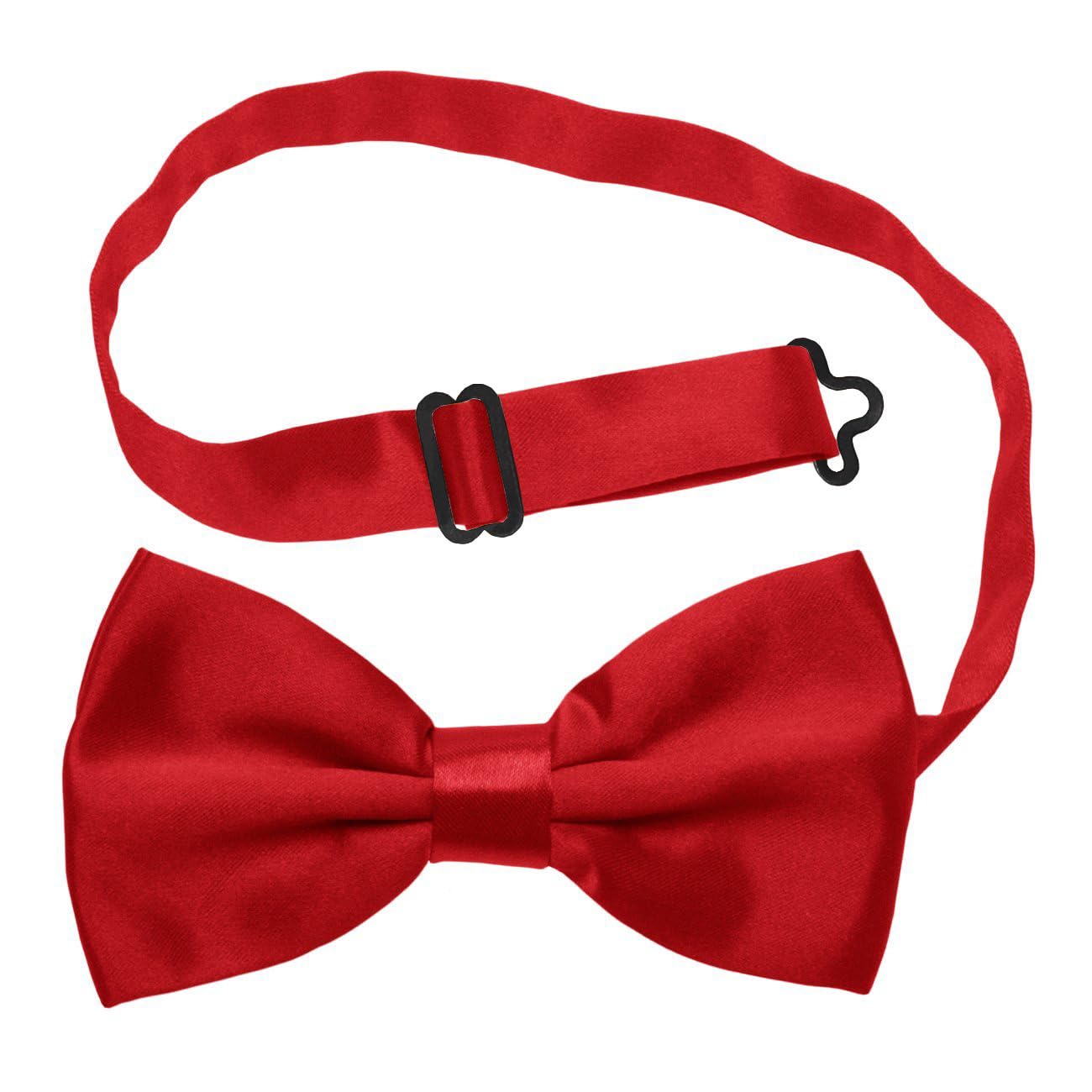 Komonee Pre-Tied Bow Tie Adjustable Neck Formal Party Prom Wedding Bowtie Premium Burgundy BT14