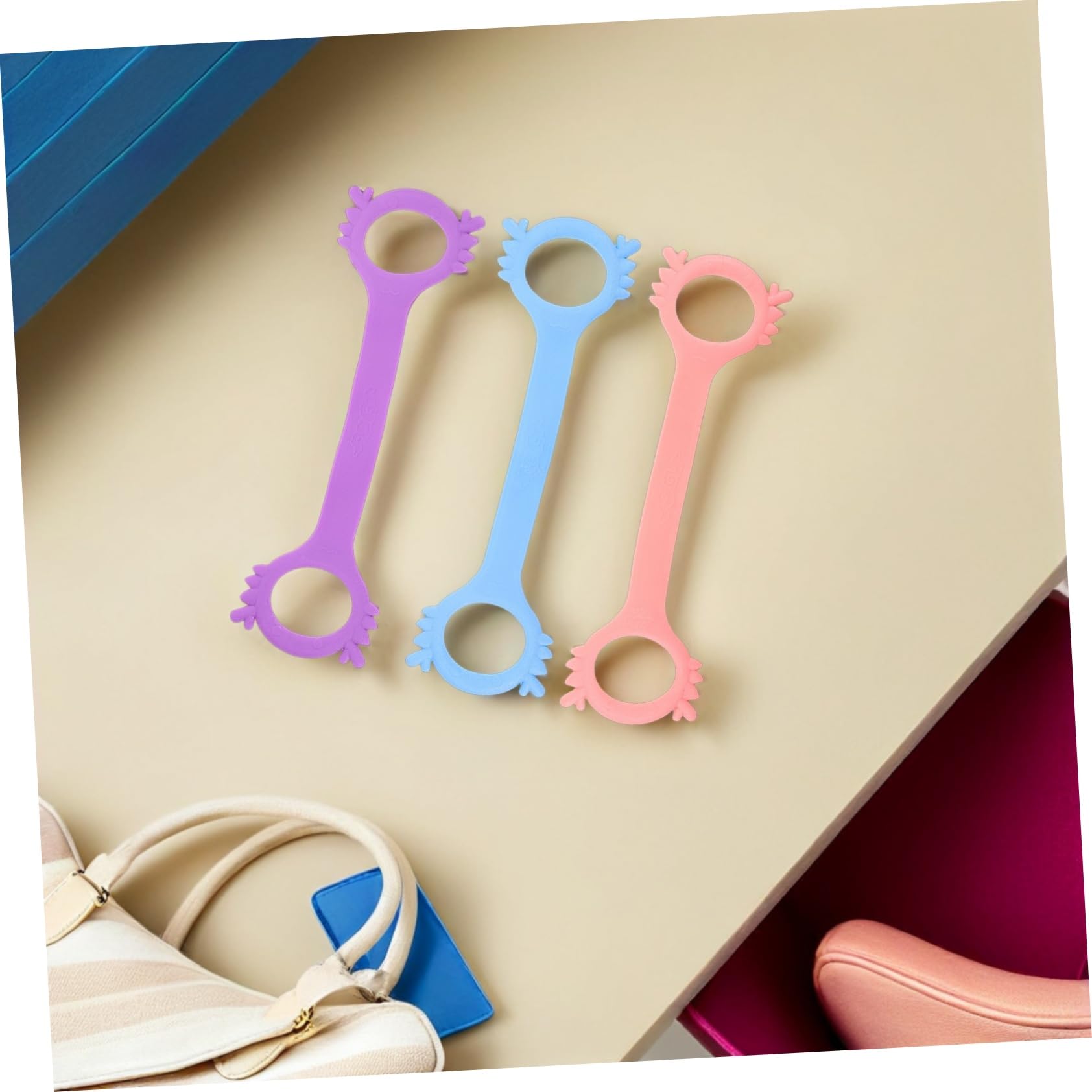 Gatuida 3 Piezas Figura Bandas de Resistencia para Espalda y Cuerdas Elásticas para Ejercicio de Brazos Yoga y Entrenamiento de Casa y Viaje Material Duradero y Flexible