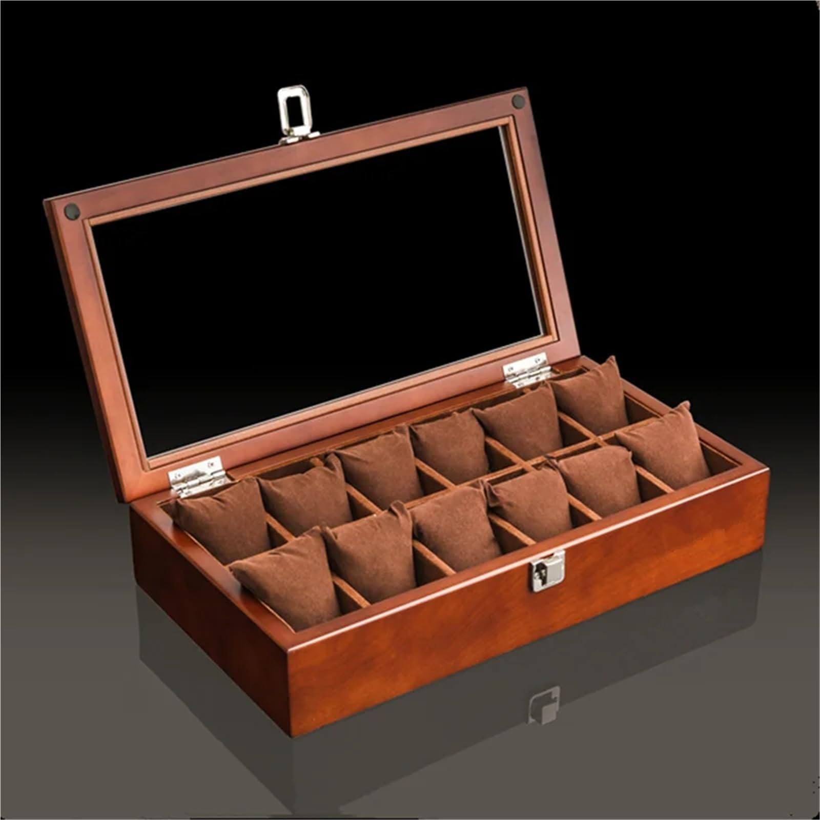 Portaorologi in Legno Massello Scatola for orologi in legno con 3/5/8/10/12 slot
