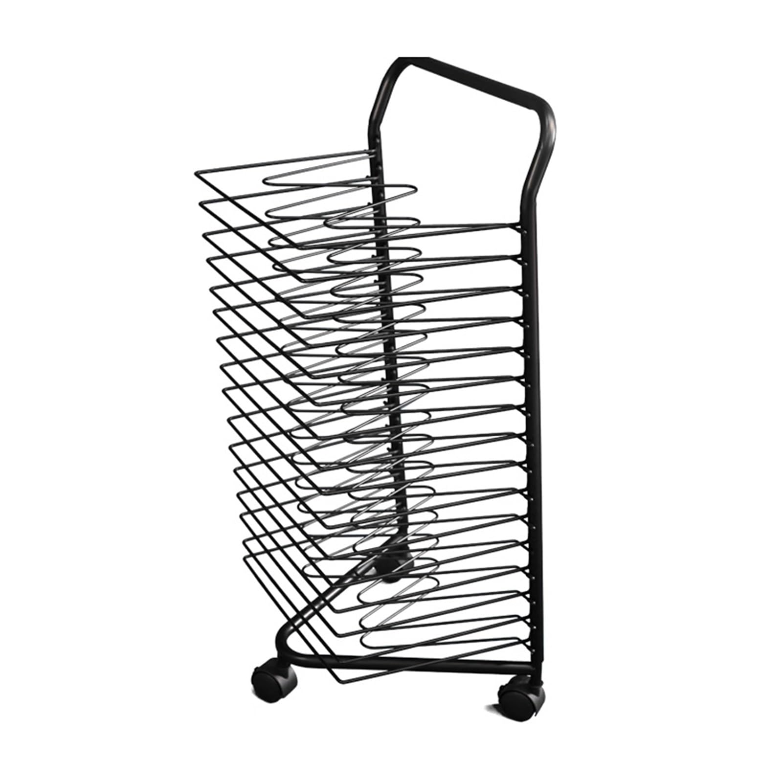 Aioneer Mobile Art Drying Rack, 16 Removable Racks, Space-Saving Rack, Stack Rack for Drawings,for Classrooms, Art Studio, and Home