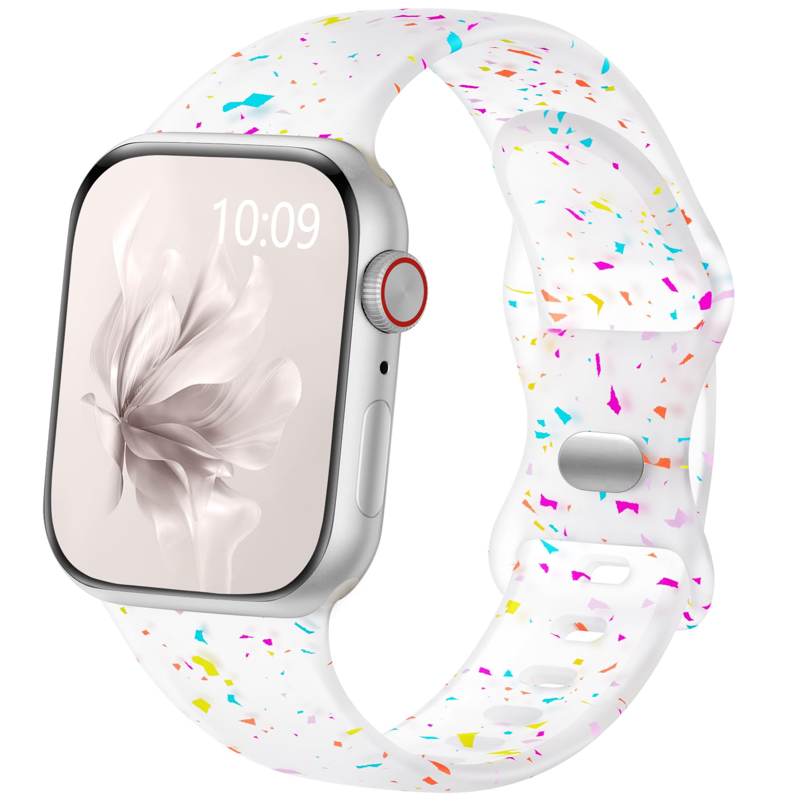 Wepro Silicone Sport Band for Apple Watch Bands for Women 41mm 40mm 38mm 42mm for iWatch Bands SE Series 10 9 8 7 6 5 4 3 2 1 Men 44mm 45mm 46mm 49mm