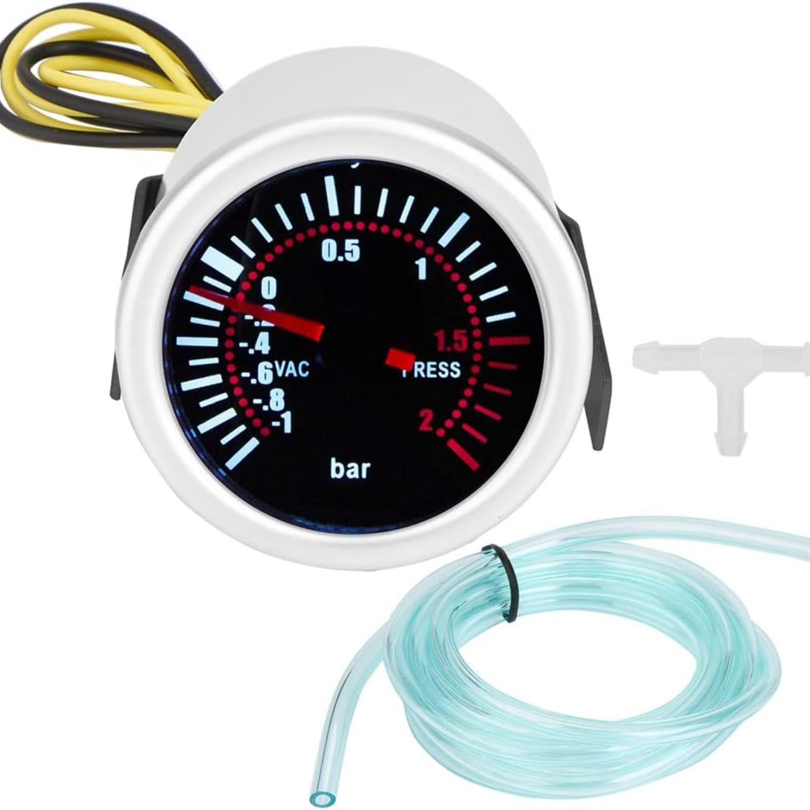 2 "Uniwersalny 12V LED Cyfrowy Turbo Boost PSI Gauge Meter