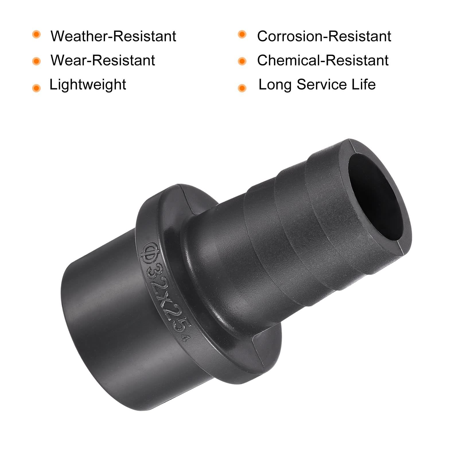 TA-VIGOR PVC Pipe Fitting, 16mm Barb x 25mm Spigot Straight Tube Adapter, Hose Barb Connector Quick for Water Hose Irrigation - Image 3