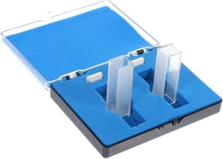Hohopeti 2 Piezas Fluorómetros Portacubetas Tubos De Espectrofotómetro Cubeta De Análisis Comparativo Cubetas De Laboratorio Taza Decorativa Microcubeta Tubo De Cuarzo Cubeta De Muestras