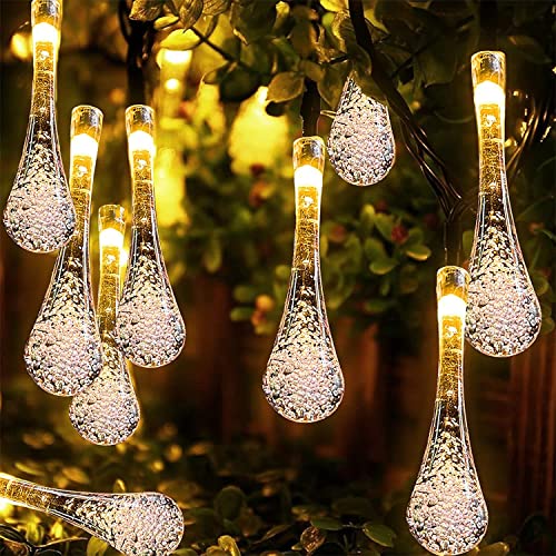 Image of Xenith 14 LED Crystal Bubble Waterdrop Fairy String Lights for Diwali Christmas Xmas Tree New Year Party Birthday Wedding Garden Indoor Outdoor Decoration Light (Warm White, 3.5 Meter)