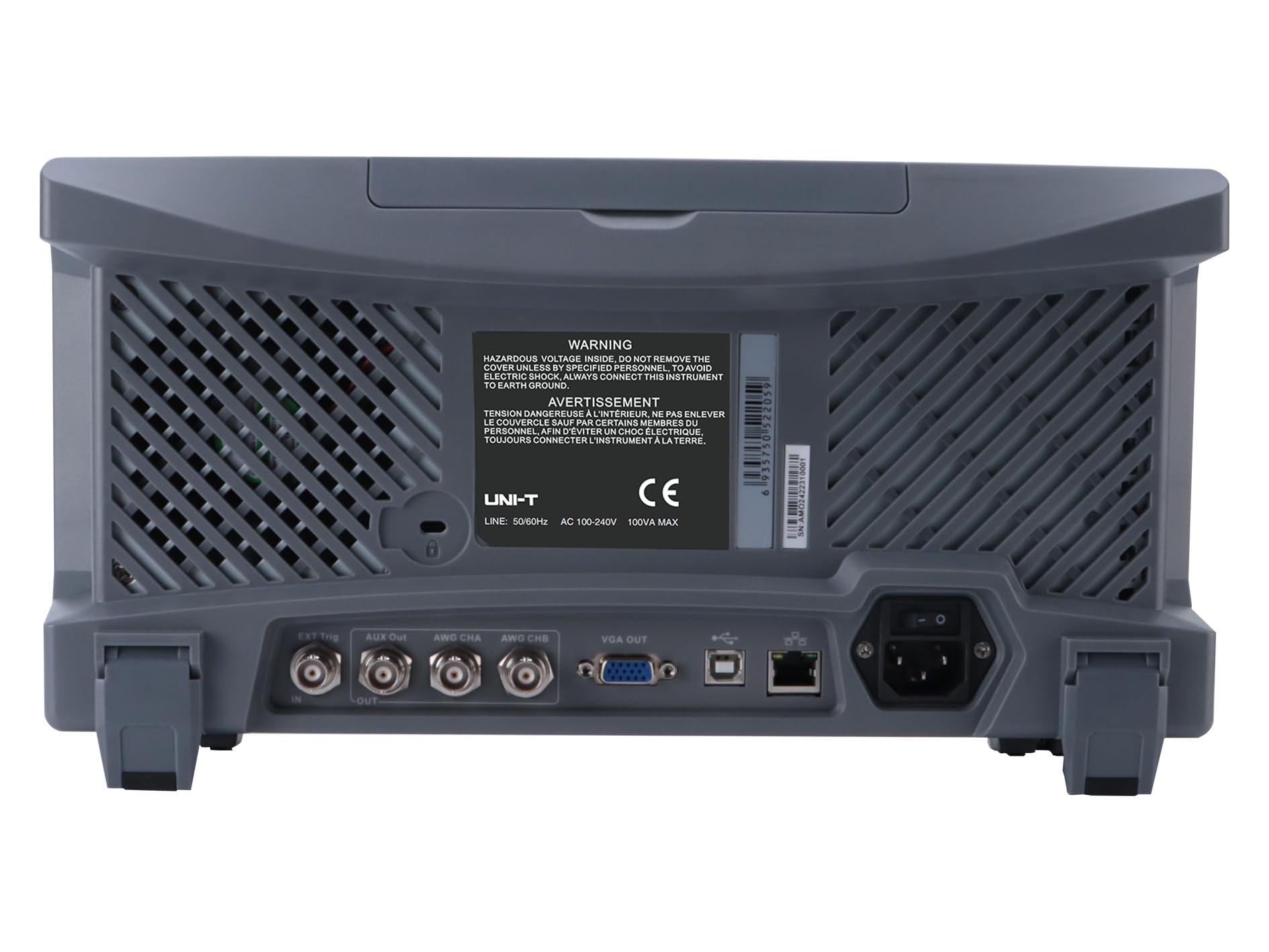 UNI-T MSO2102-S - Osciloscopio digital de fósforo con 2 canales (analógico), 16 canales (digital), 2 GSa/s, 100 MHz, 56 Mpts