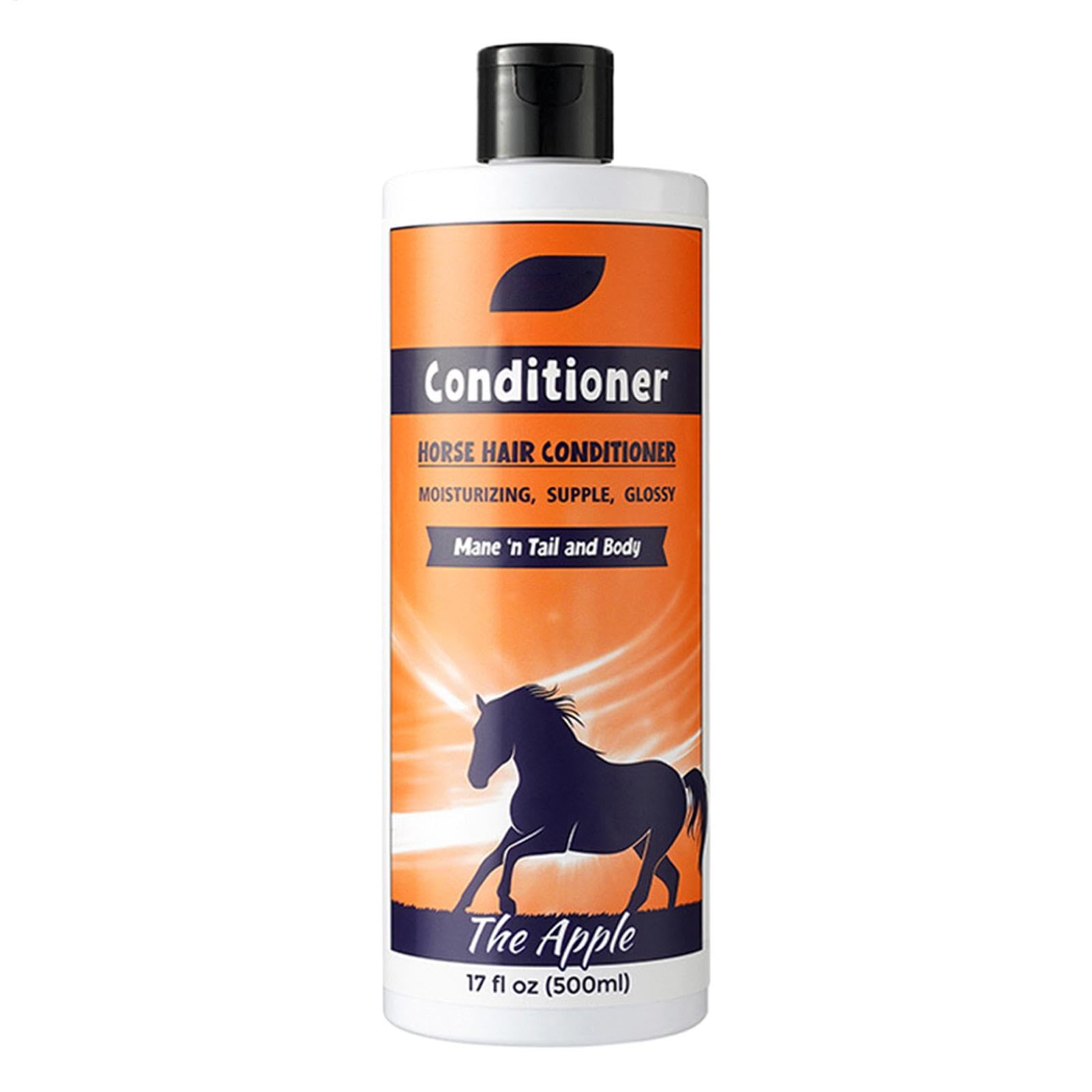 Champú para caballos, acondicionador de melena y popa, 500 ml de melena y cola natural, limpiador de abrigo, accesorios para el cuidado de caballos, añadir brillo, desenredar, eliminar la