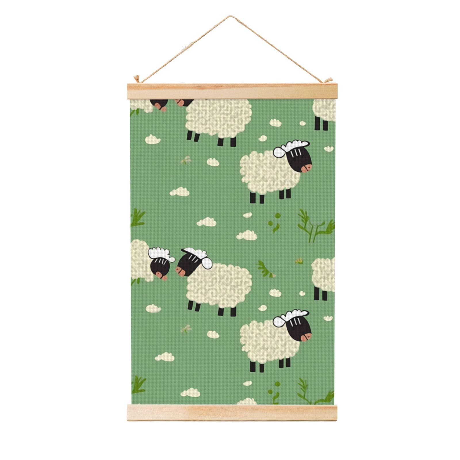 Impression sur toile mouton pour décorer une chambre d'enfant douce - 8