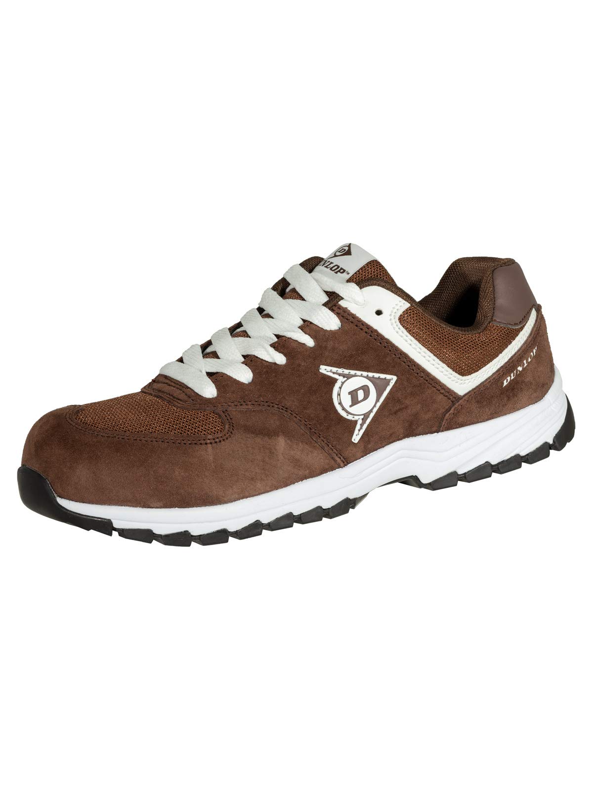 Dunlop DL0201027-44 Zapato, Piel de Ante y Mesh, Marrón, 44