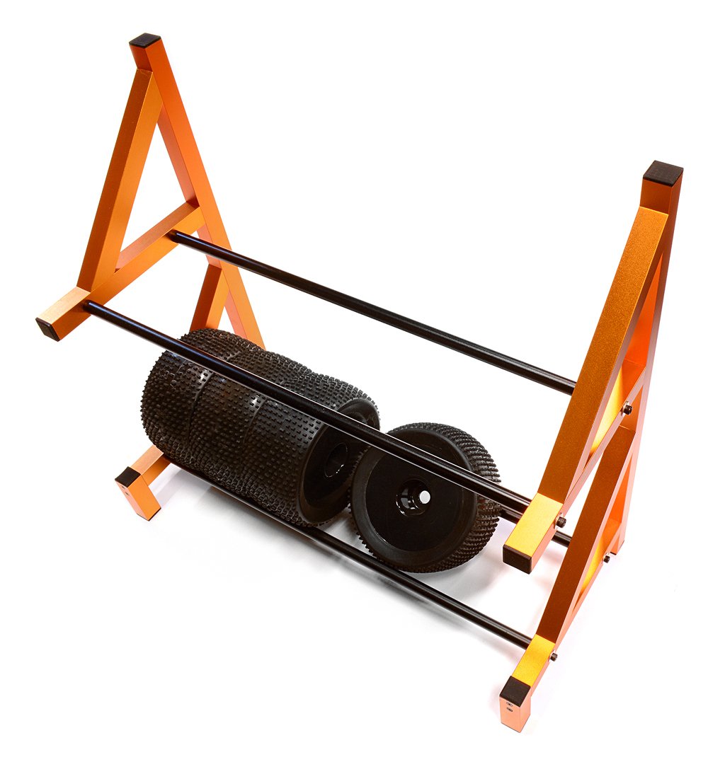 Integy RC Wheel & Tire Storage Rack 19x8x17.5 Inch for 1/8 & 1/5 Scale