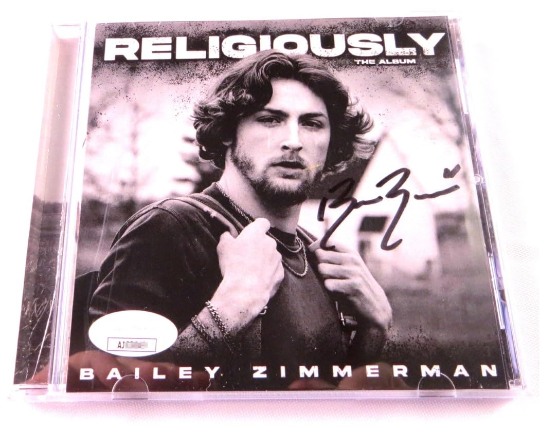 Bailey Zimmerman Signed Autographed CD Booklet Religiously The